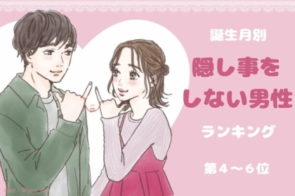 【誕生月別】正直でいることが一番！隠し事をしない男性ランキング＜第４〜６位＞