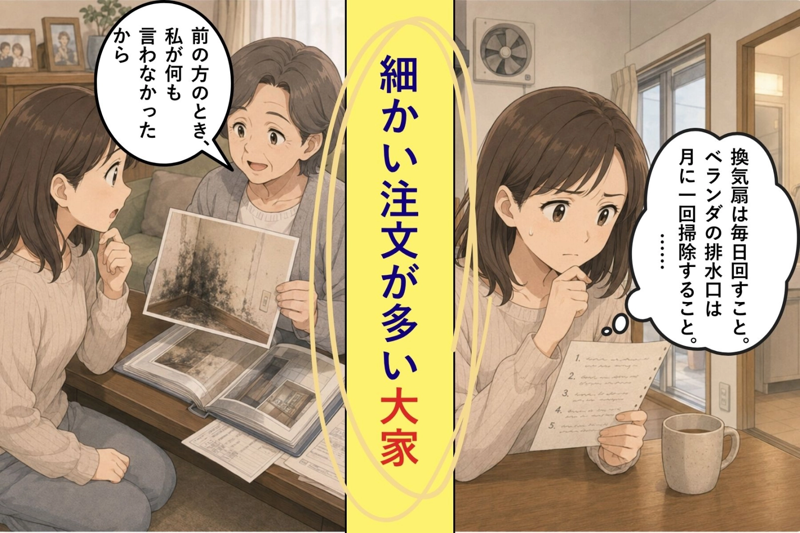 「換気扇は毎日回して」細かい注文が多い大家→古いファイルで知った理由