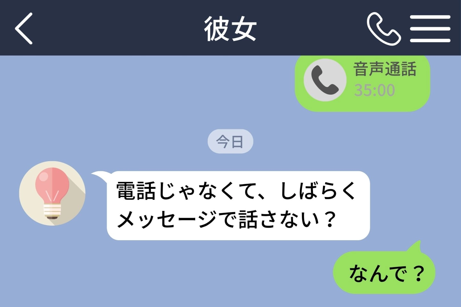 毎晩の電話が彼女の負担だったと知らなかった僕が、文字だけのやりとりで見つけた答え