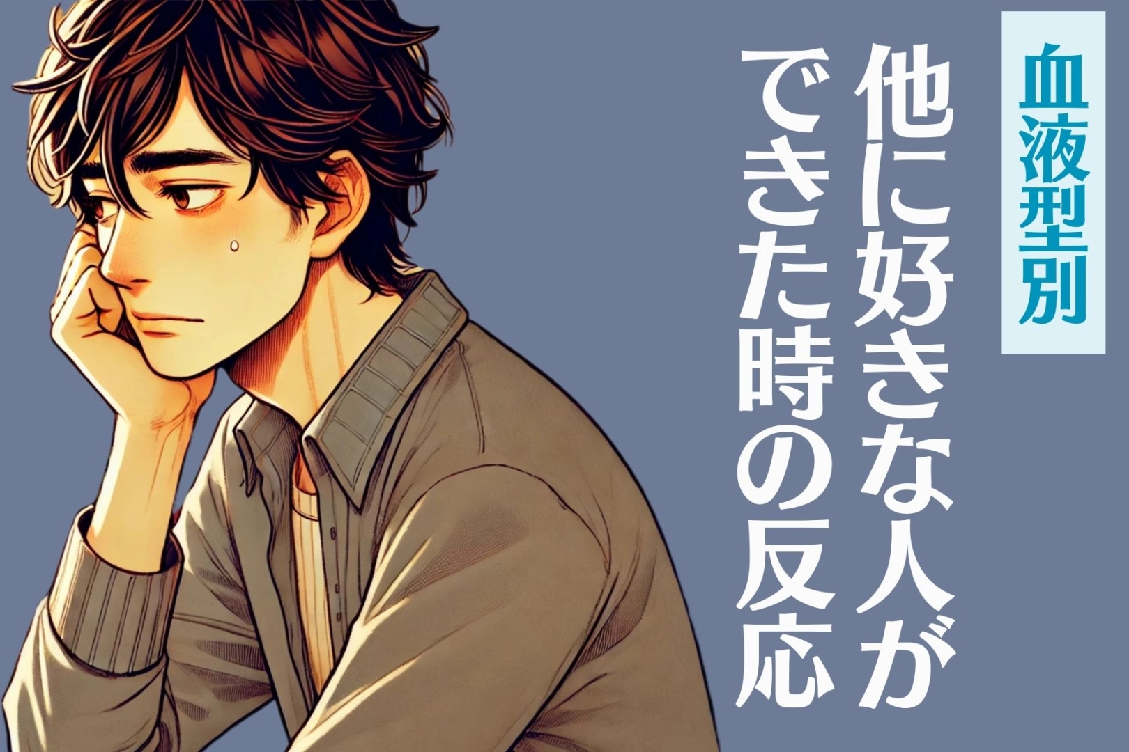 男性の血液型でわかる!他に好きな女性ができた時の反応<O型・B型>