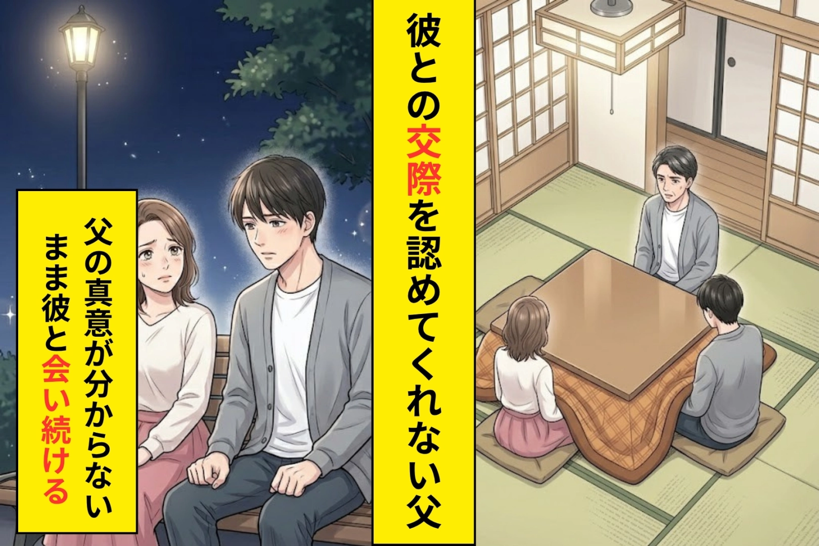 「うちとは住む世界が違うから」彼との交際を反対され続けた私が、父に返した最後の言葉