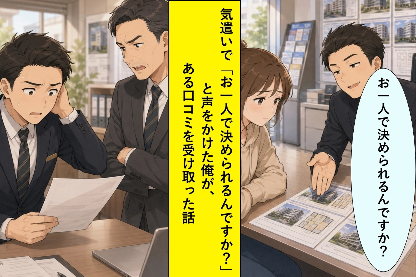 親切のつもりで安い物件を勧めた20代女性客→２週間後、店長から渡されたネット口コミ