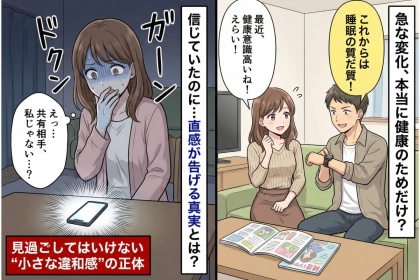 彼が急に睡眠を気にし始めた→スマートウォッチの共有相手が“私じゃない”と知った瞬間