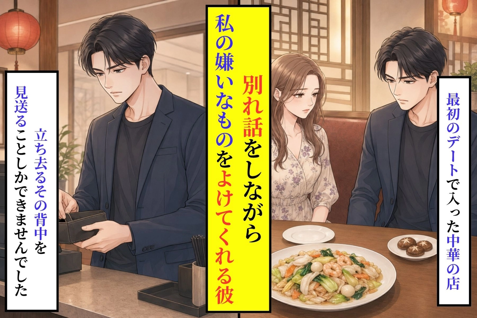 別れ話の途中で、私の嫌いなしいたけだけを皿からどけていく彼が信じられなかった