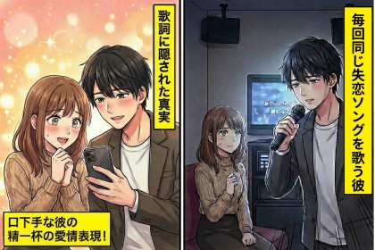 彼氏がカラオケで毎回同じ失恋ソングを選ぶ→「何かあった？」と聞いたら、歌詞のメモに残ってた一言に震えた