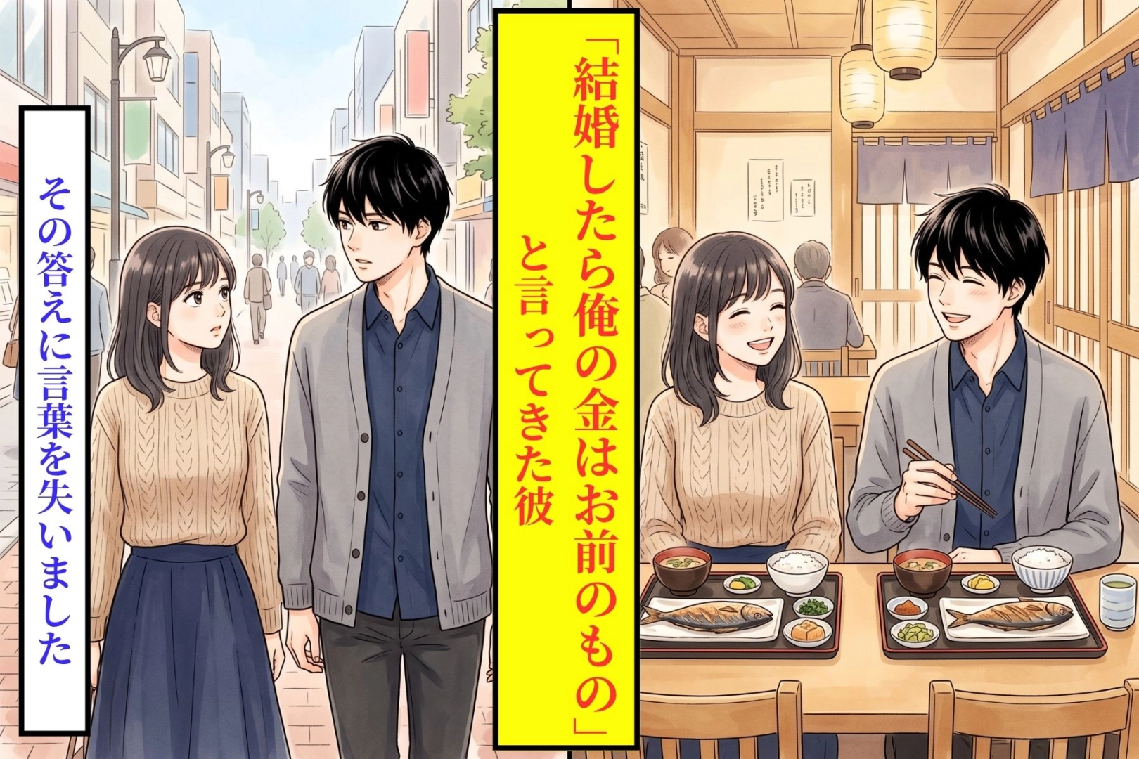 「結婚したら俺の金はお前のもの」と言った彼→「じゃあ私のお金は?」への答えに言葉を失いました