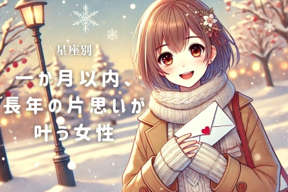 【星座別】一か月以内、長年の片思いが叶う女性ランキング〈第１位〜第３位〉