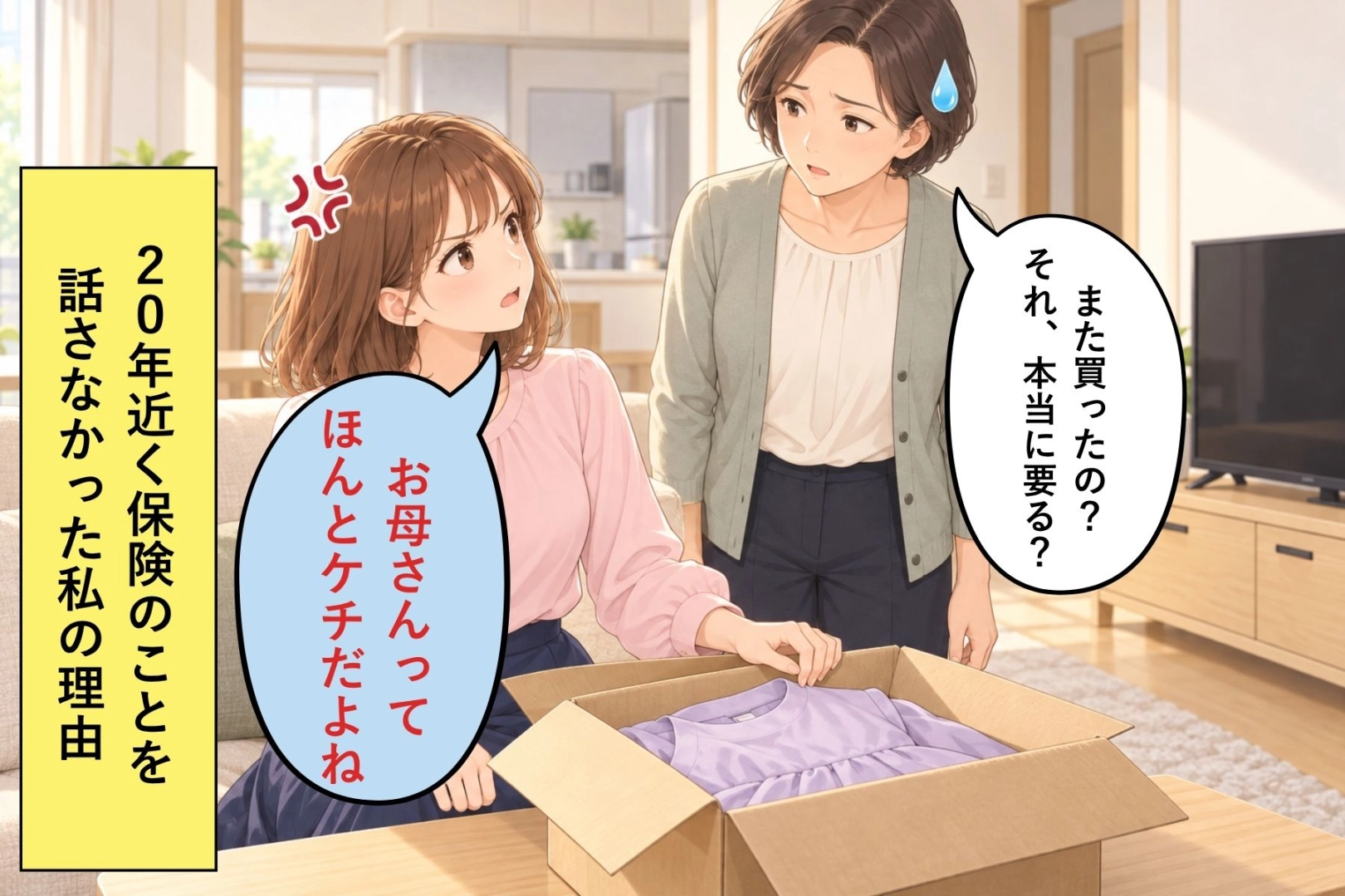 「お母さんってほんとケチだよね」と言う娘に、２０年近く保険のことを話さなかった私の理由